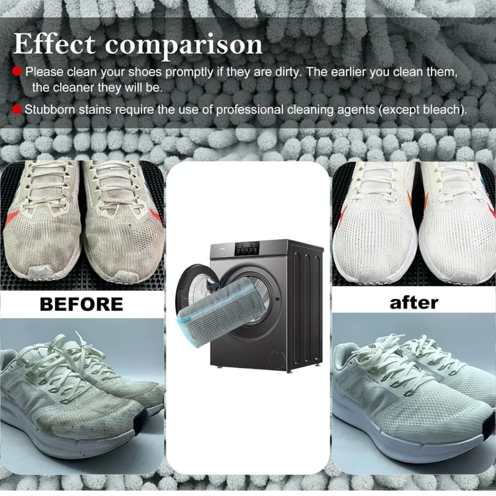 Mesh Laundry Shoe Wash Bag‎ - Gray 2pc Set